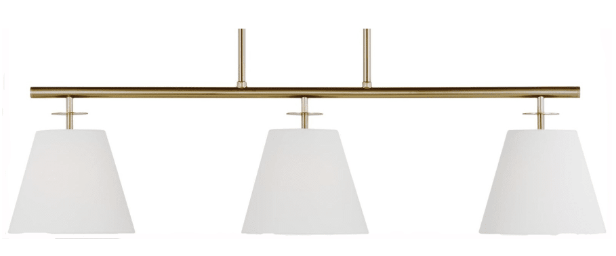 KICHLER WRIGHT 3 LIGHT 36 IN. OUTDOOR CHANELIER WEATHERED ZINC MODEL #49805WZC